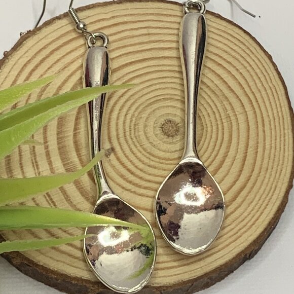 Spoon Earring, Chef Earring, Cooking Earring, Novelty Earring, Gift Idea, Food - Picture 2 of 4